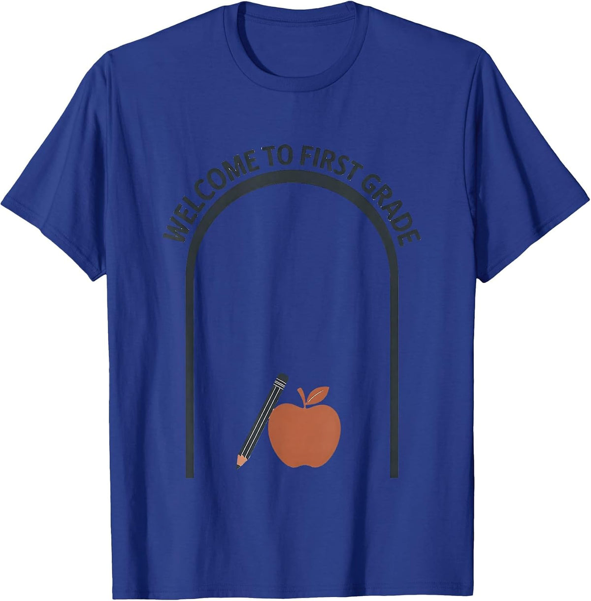 Men's Welcome To First Grade Minimalist Teacher Back To School T-Shirt - Royal Blue