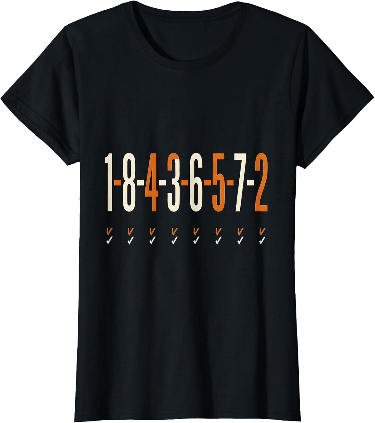 1-8-4-3-6-5-7-2 Funny Mechanic Car Guy Garage Humor T-Shirt - Black