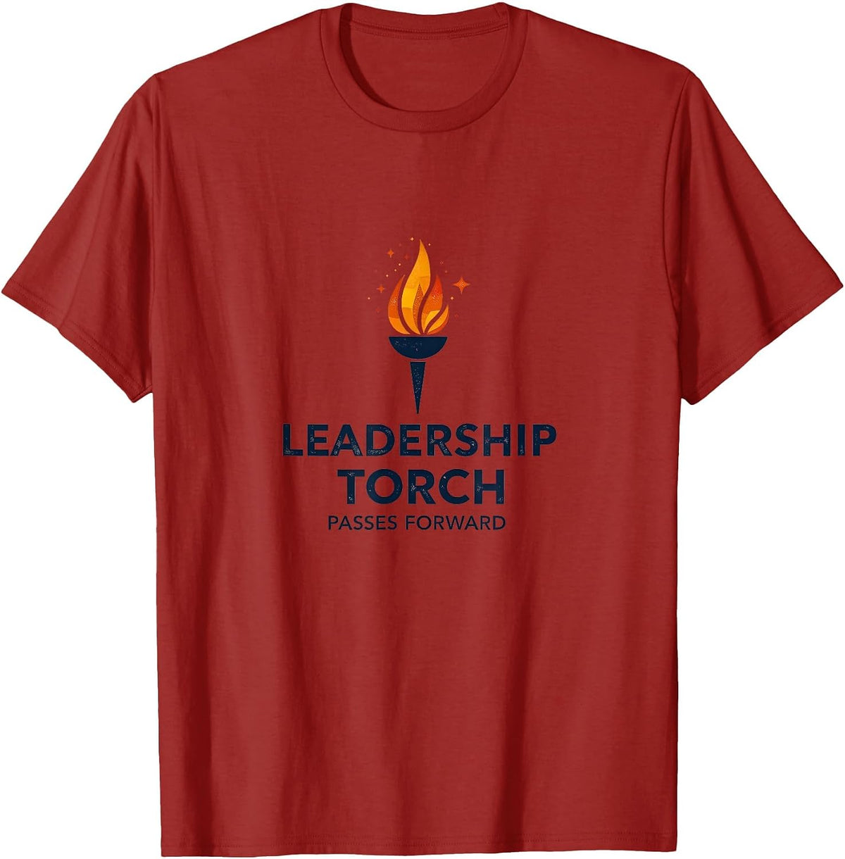 Leadership Torch Passes Forward Inauguration T-Shirt - Cranberry Red