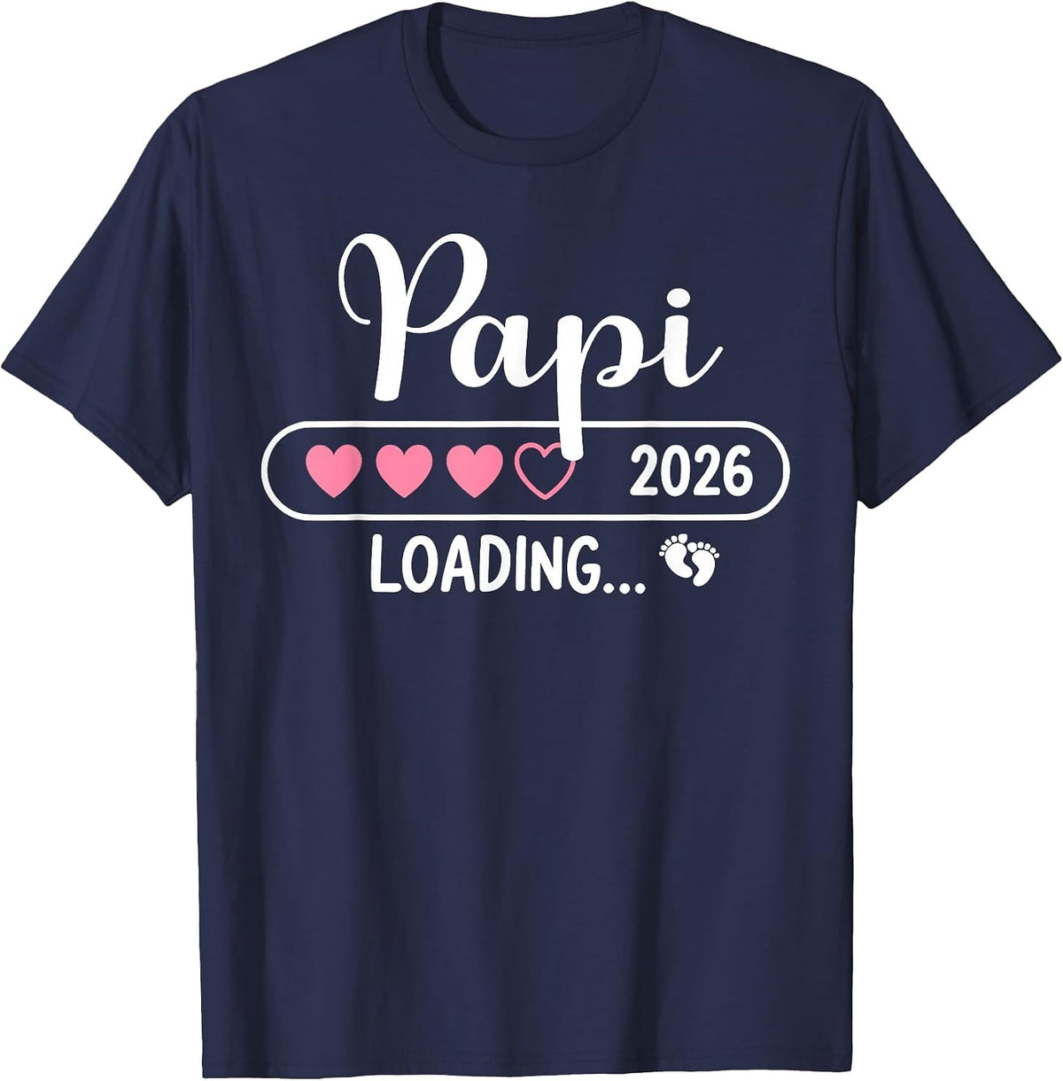 Papi 2026 Loading New Papi Est 2026 T-Shirt - Navy Blue
