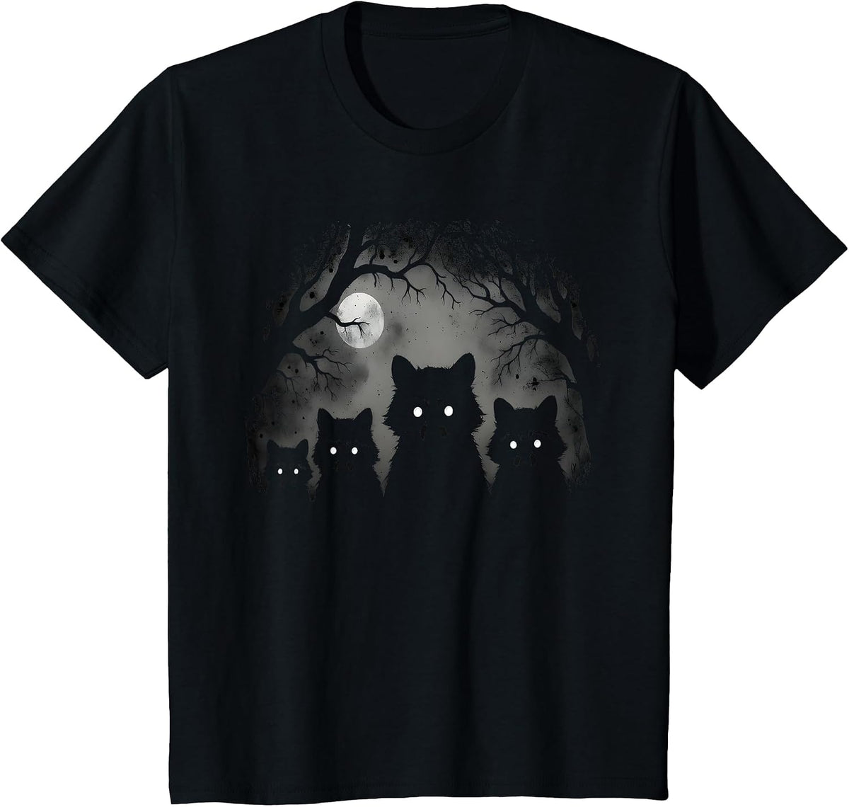 Creepy Gothic Raccoon Aesthetic Horror Grunge Goth Feral T-Shirt - Black