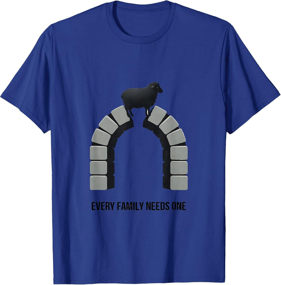 Every Family Needs One Funny Black Sheep Outsider Identity T-Shirt - Royal Blue