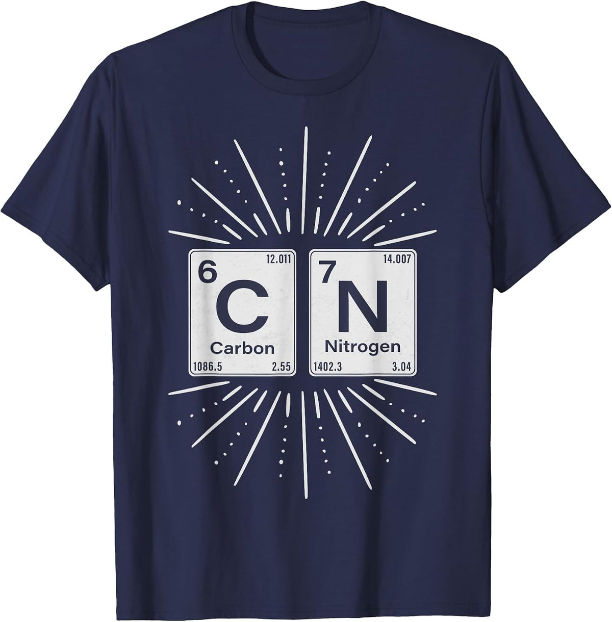 67 Meme Funny Science Chemistry Nerds Humor Periodic Table T-Shirt - Navy Blue