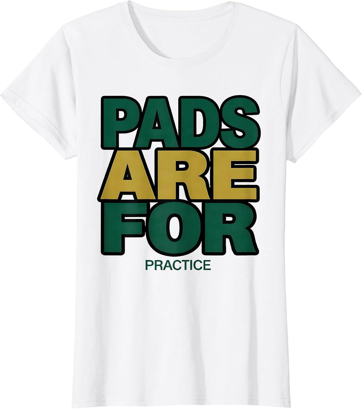Women's Pads Are For Practice Rugby South African Pride National T-Shirt - White
