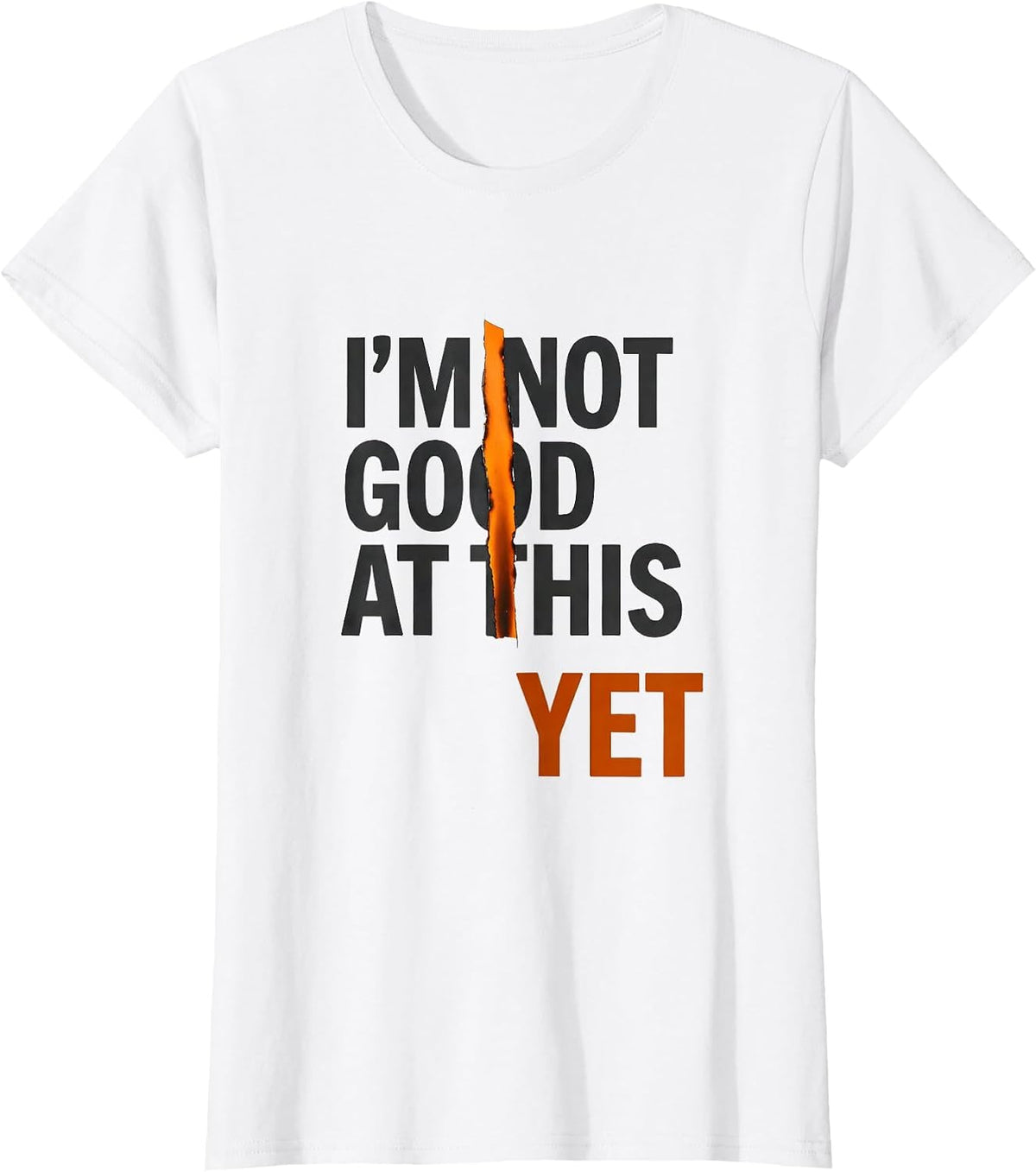 I'm Not Good At This Yet Growth Mindset Teacher Motivation T-Shirt - White