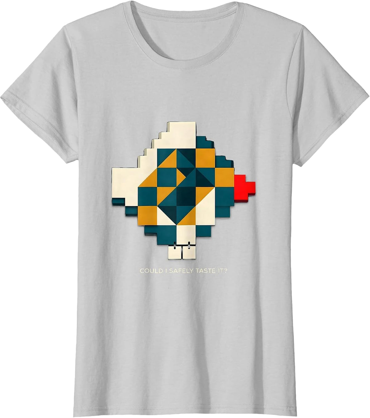 Could I Safely Taste It Funny Periodic Table Teacher Science T-Shirt - Silver Grey
