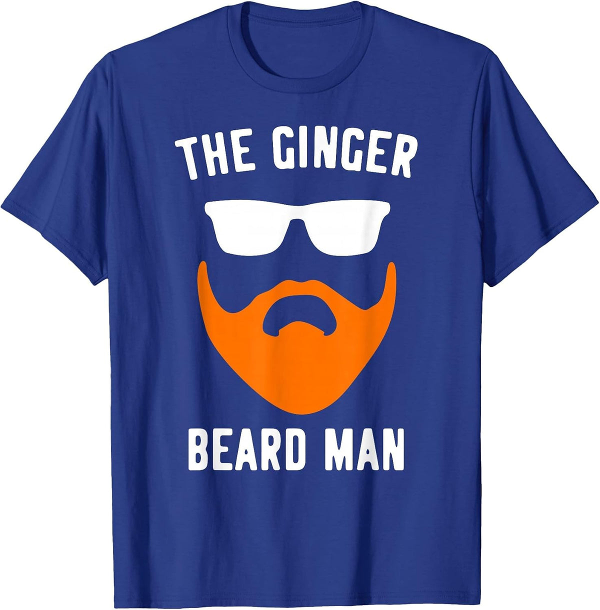 Ginger Beard Man Funny Redhead Irish Bearded Men T-Shirt - Royal Blue
