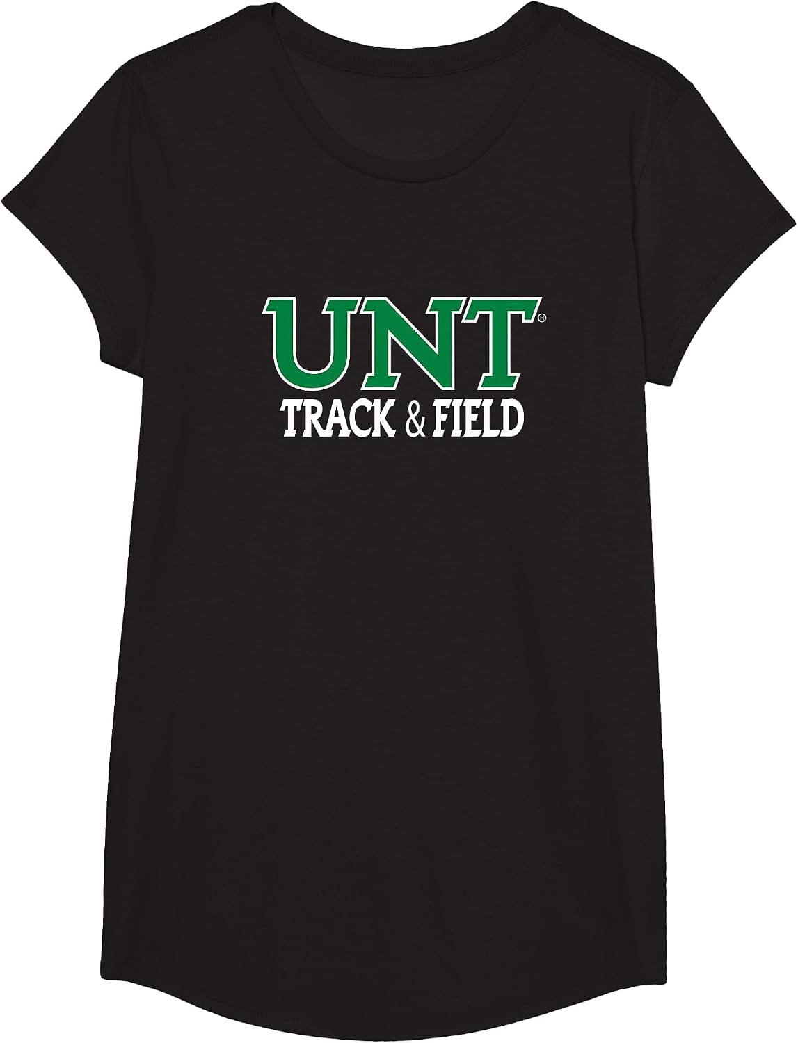 UNT Track & Field Mean Green NCAA UNT24 T-Shirt - Girls Black