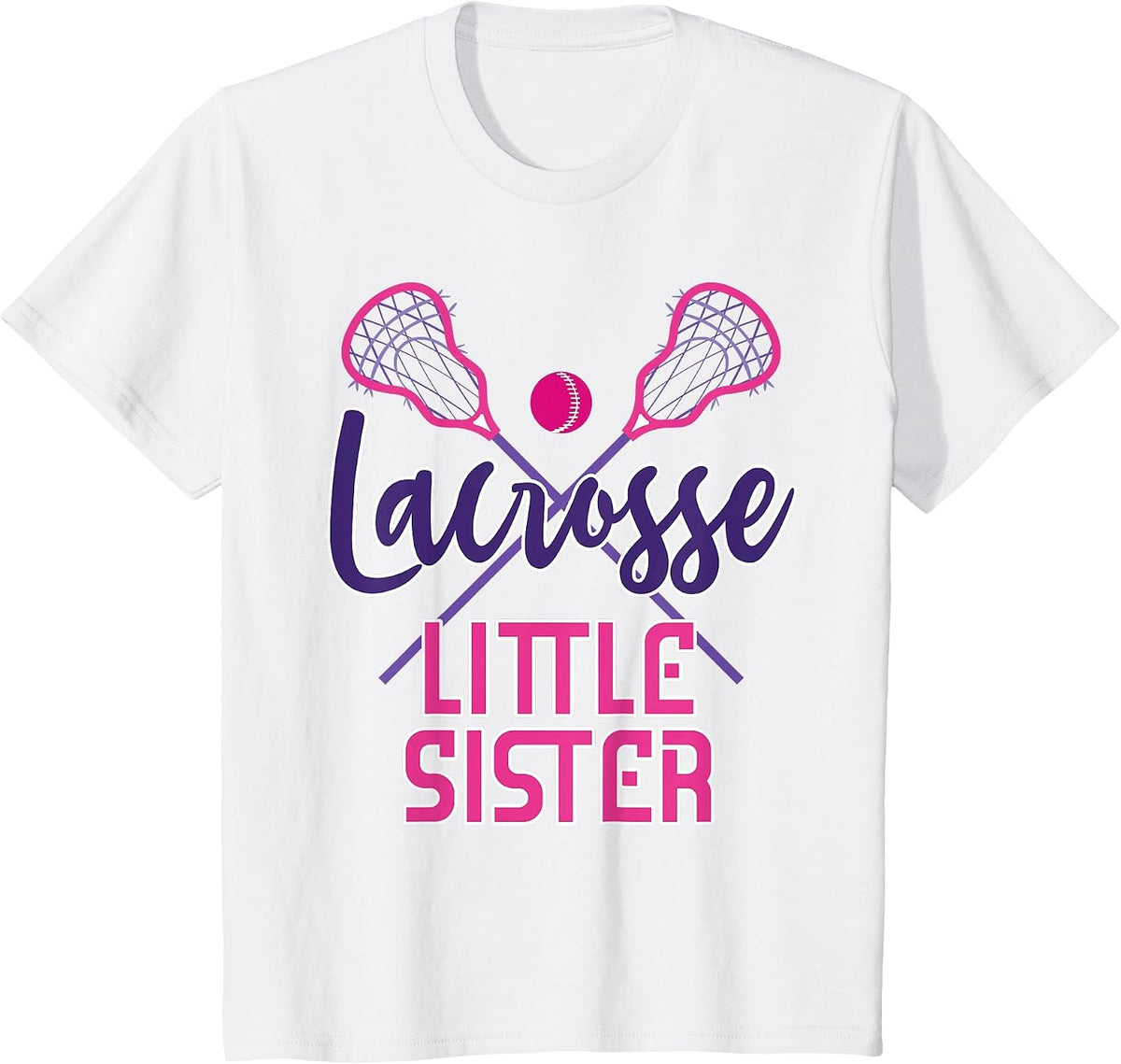 Cute Lacrosse Little Sister T-Shirt - White
