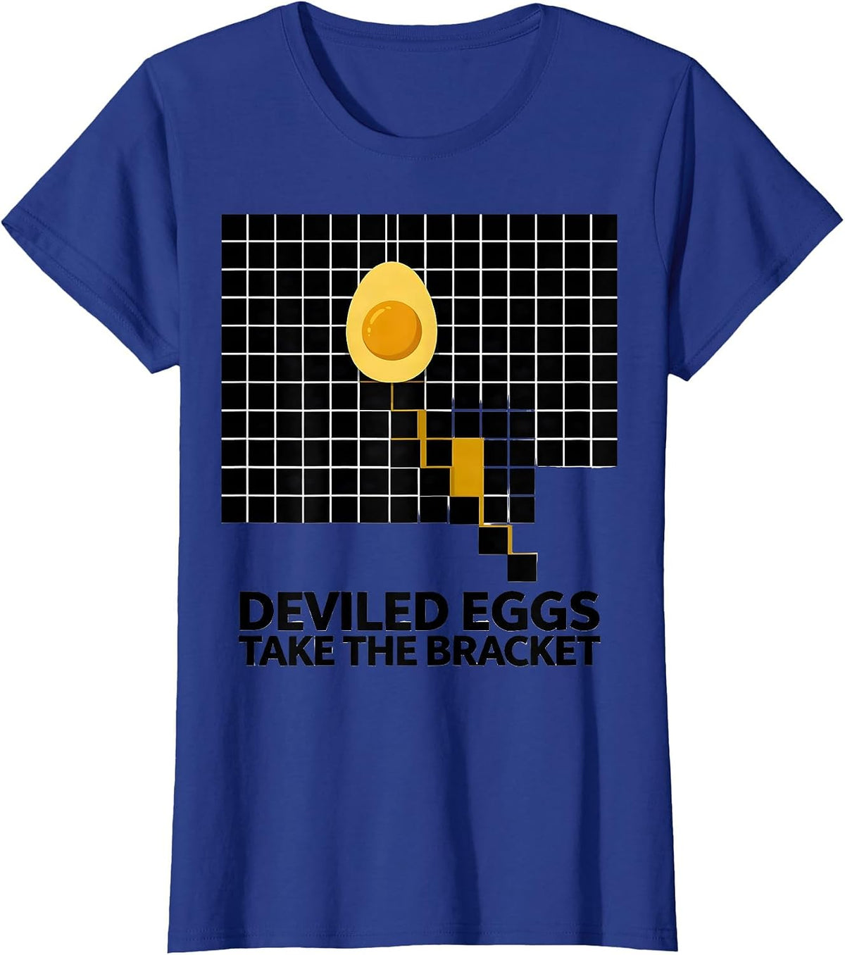 Women's Deviled Eggs Take The Bracket Bootleg 90's Rap Rock Funny T-Shirt - Royal Blue