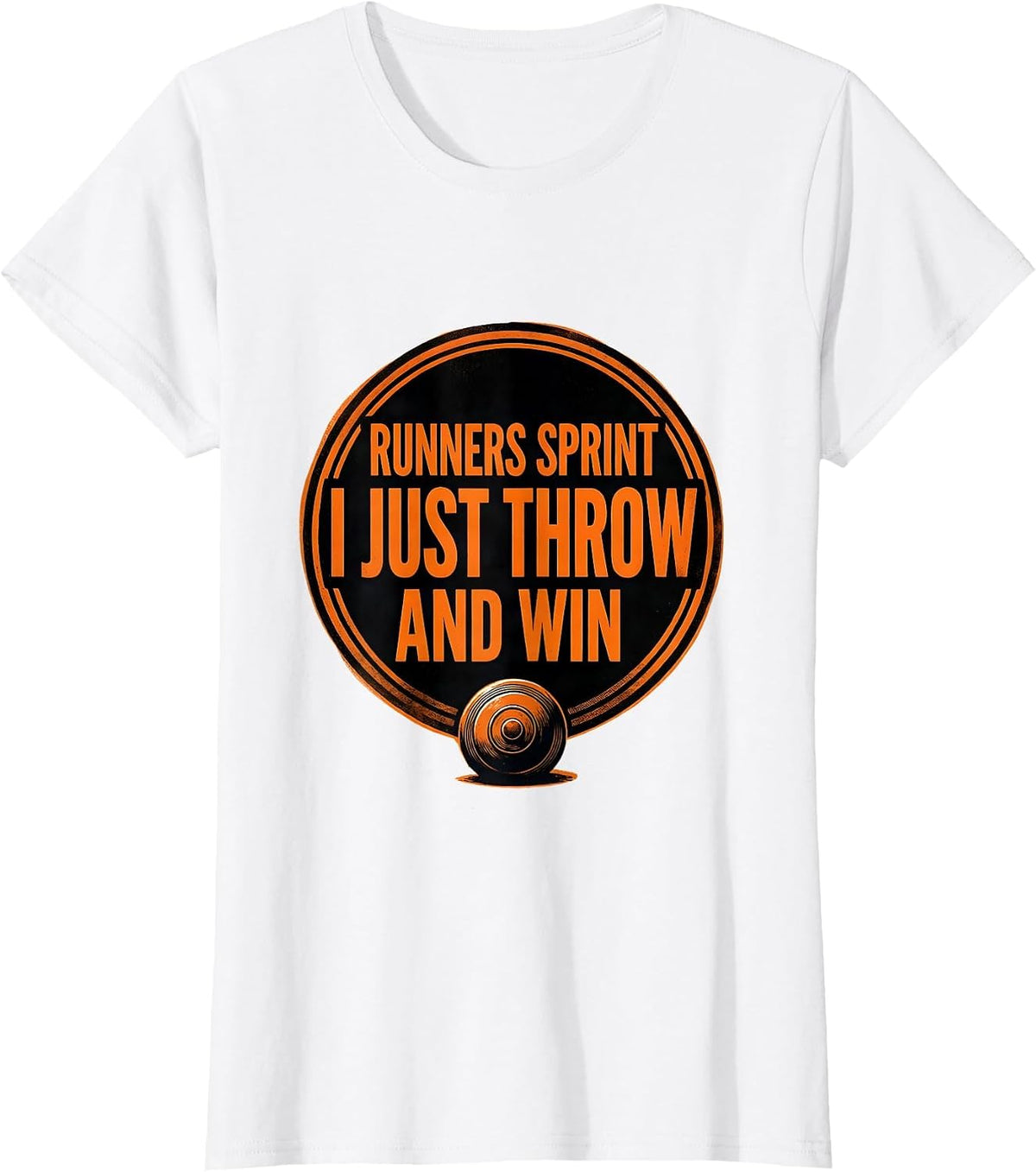 Runners Sprint I Just Throw And Win Funny Track And Field T-Shirt - White