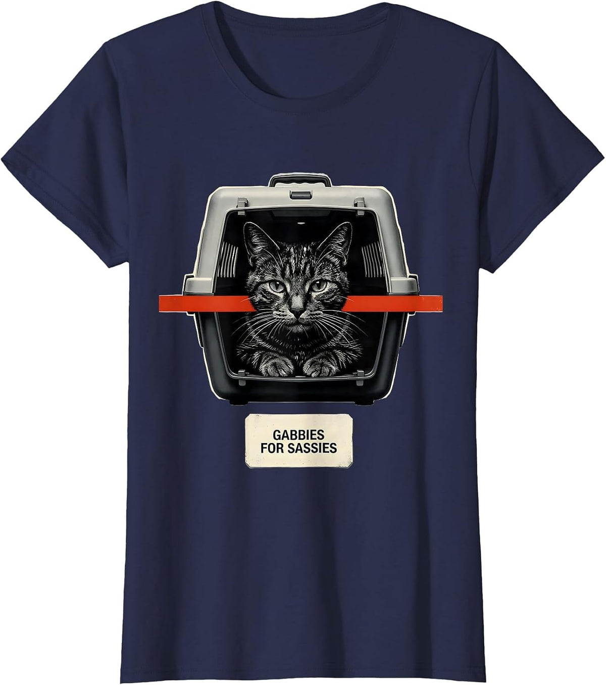 Women's Gabbies For Sassies Funny Vet Tech Veterinary Medicine T-Shirt - Navy Blue