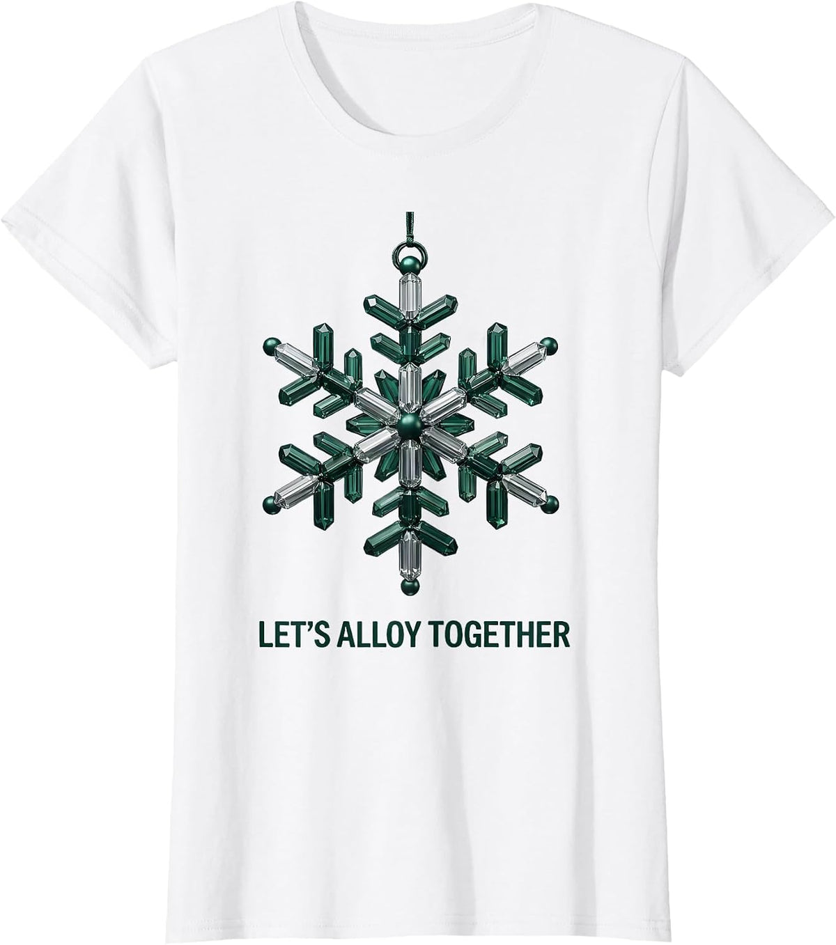 Let's Alloy Together Funny Science Chemistry Nerd Humor T-Shirt - White