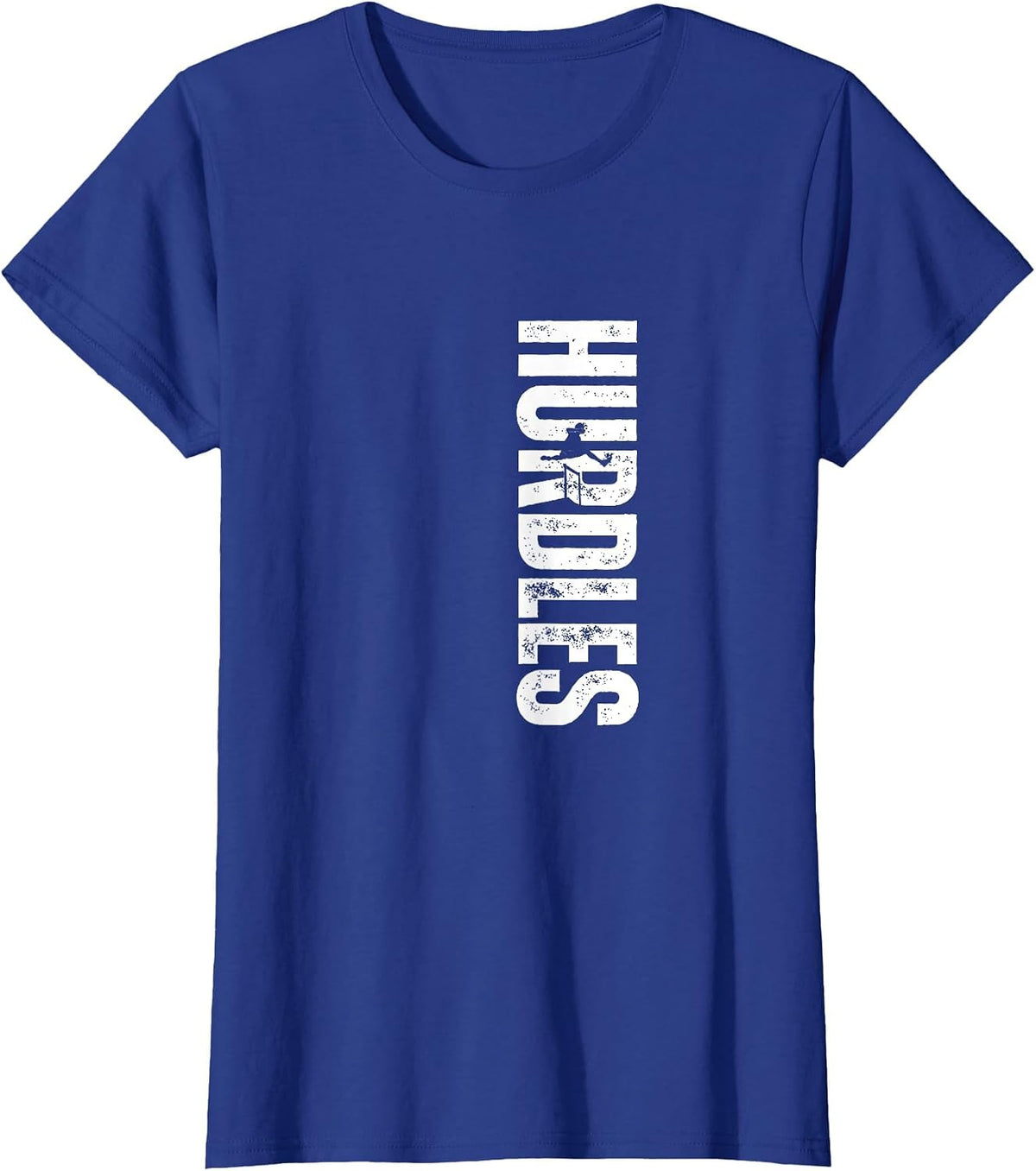 Hurdles Coach Vintage Distressed Hurdles T-Shirt - Royal Blue