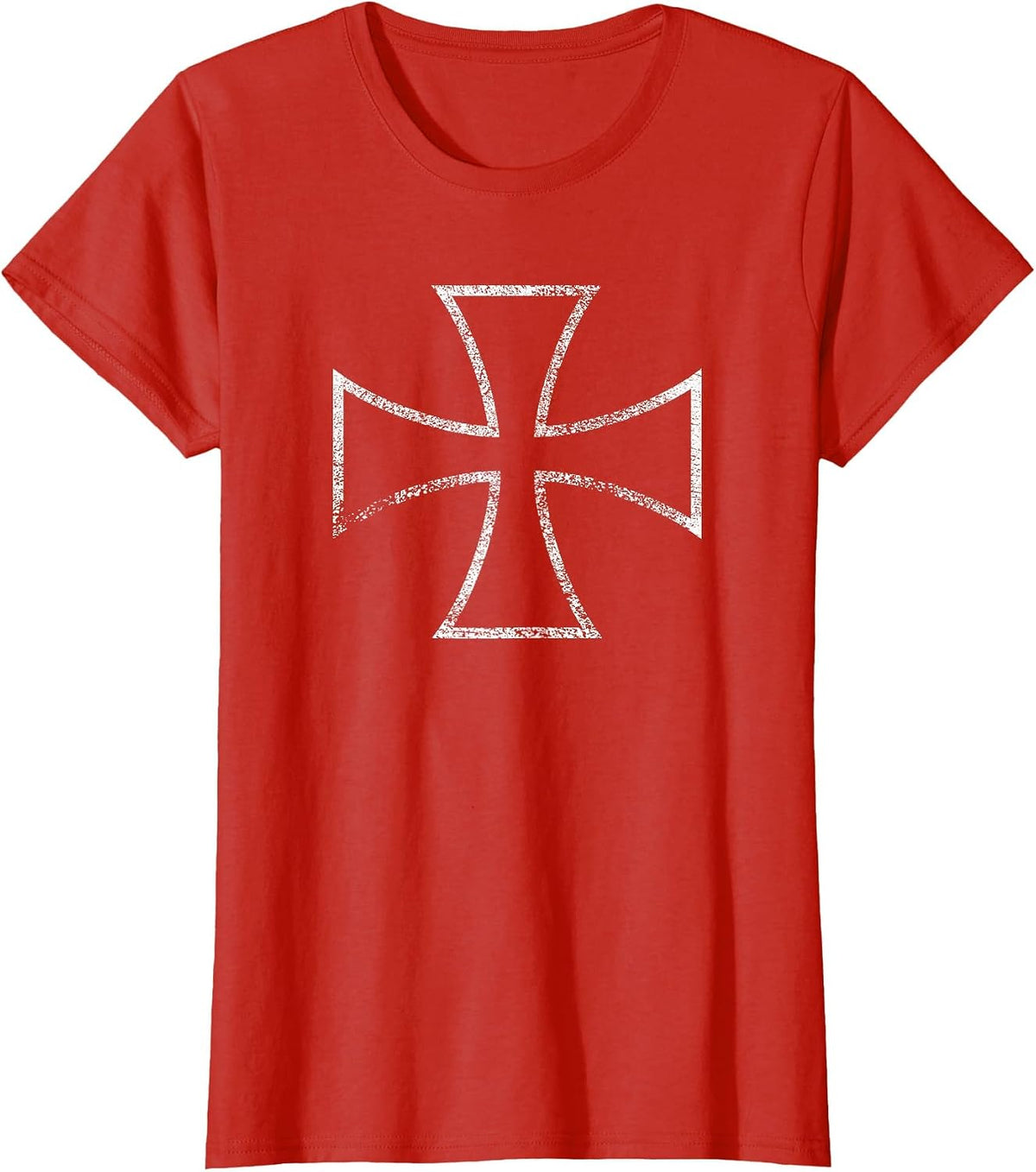 Iron Cross Biker T-Shirt - Red