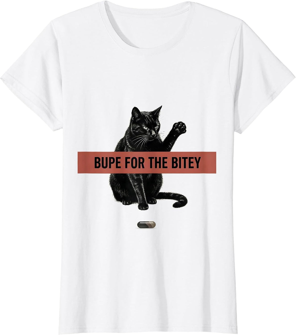 Bupe For The Bitey Minimalist Vet Tech Humor T-Shirt - White