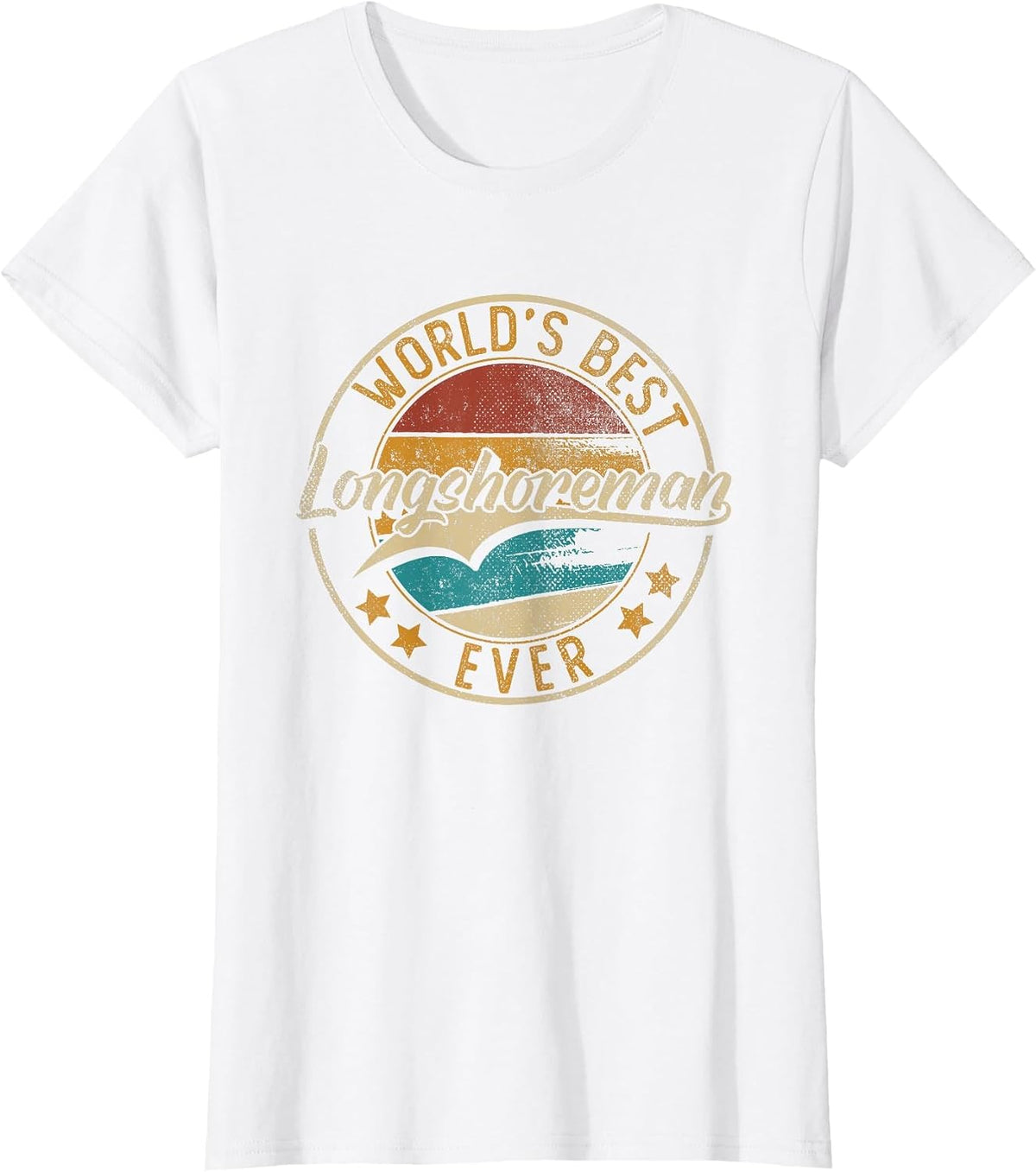 Worlds Best Longshoreman | Dock Worker T-Shirt - White
