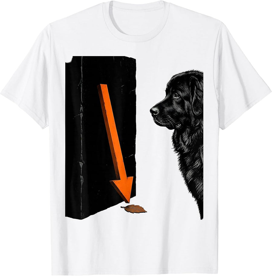 Men's Great Pyrenees Dog Owner Brutalist Humor Graphic T-Shirt - White