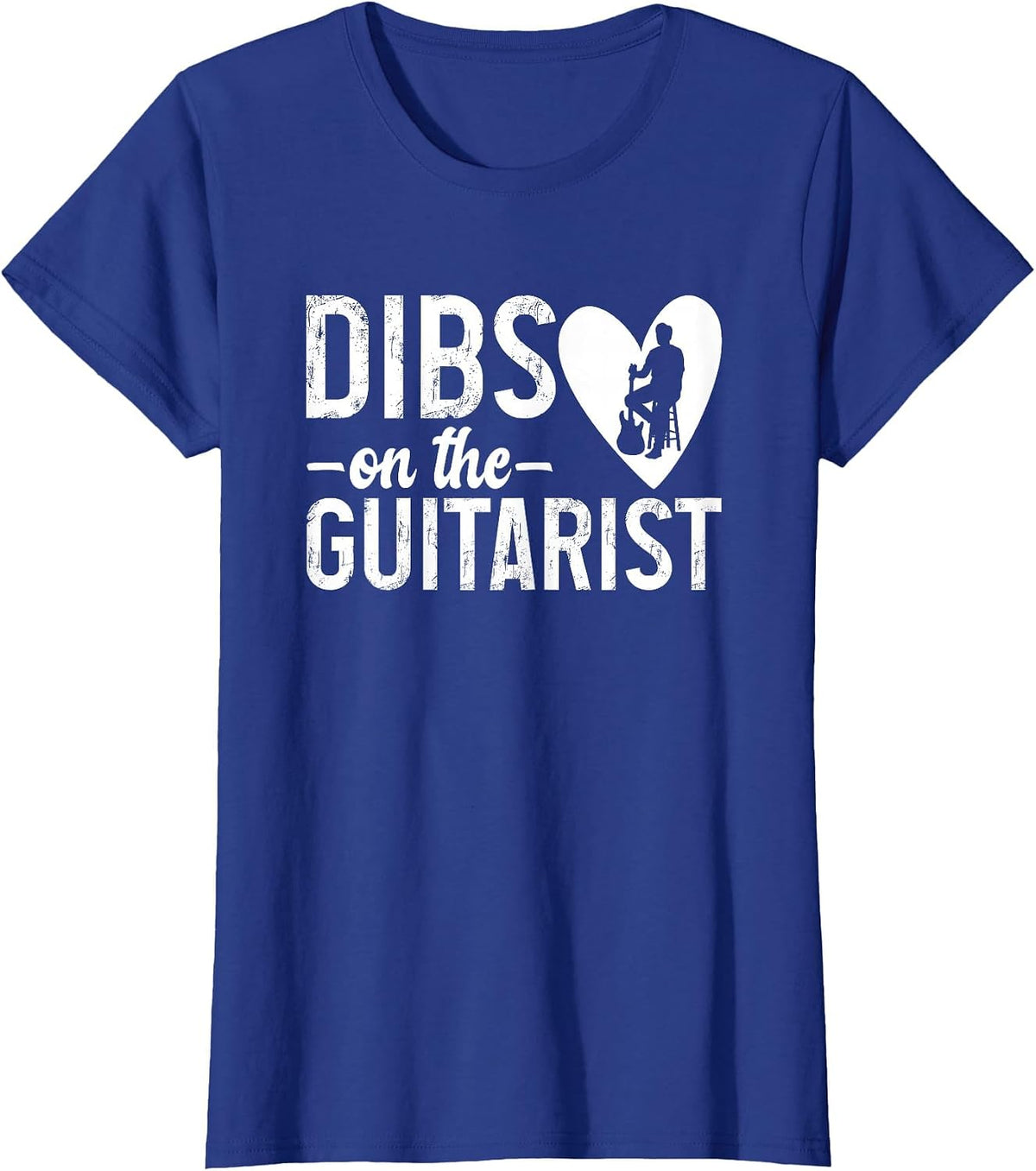 Dibs On Guitarist Wife Guitar Player Wife of A Guitar Player T-Shirt - Royal Blue