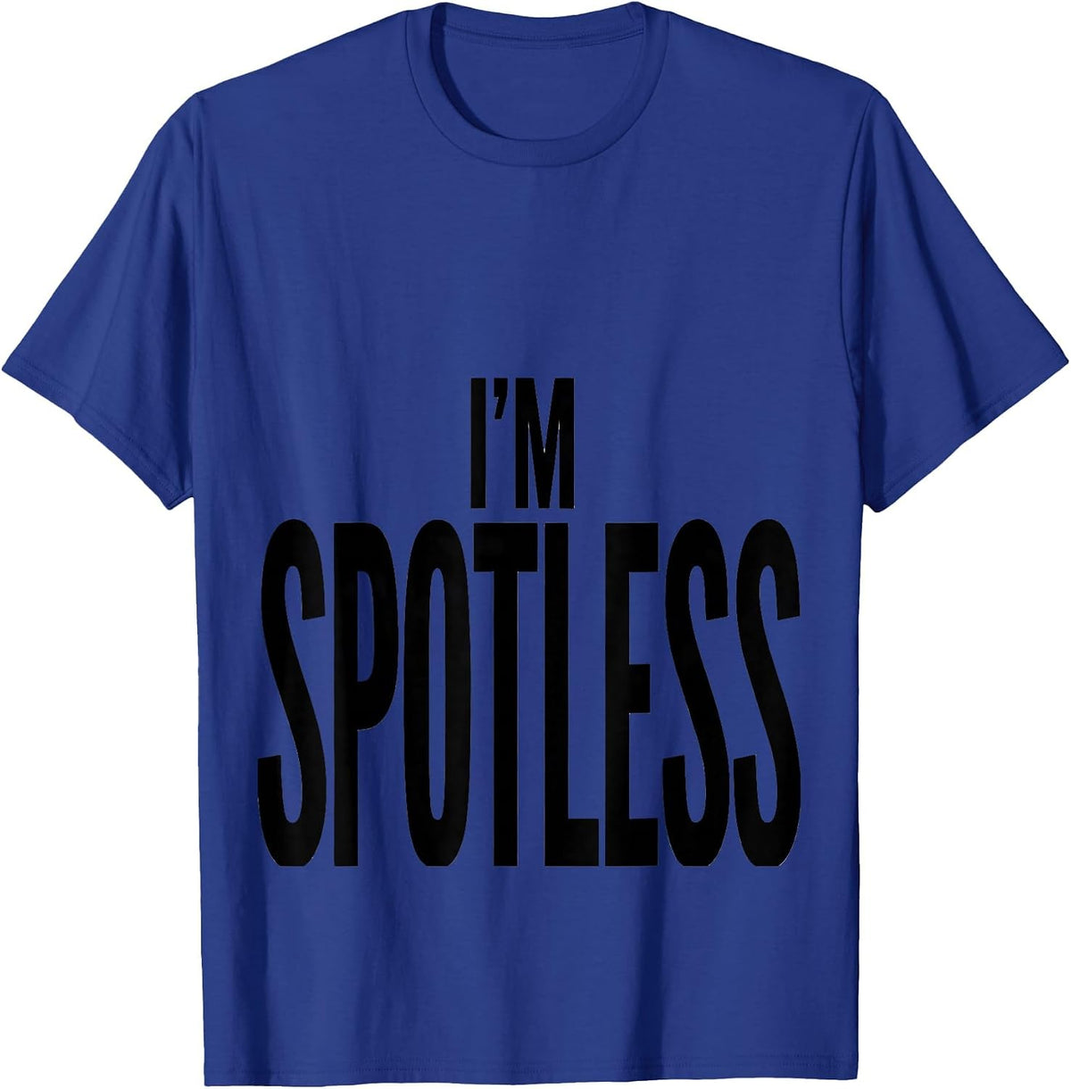 Men's I'm Spotless Funny Pretend I'm A Dalmatian Lazy Halloween T-Shirt - Royal Blue