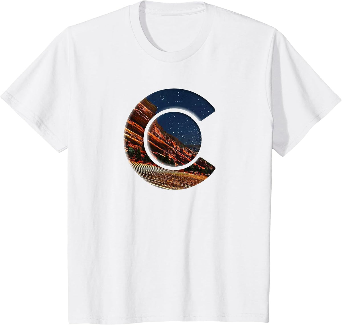 Red Rocks Amphitheater T-Shirt - White
