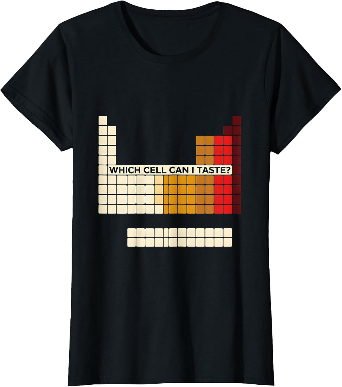 Women's Which Cell Can I Taste Funny Periodic Table Science Teacher T-Shirt - Black