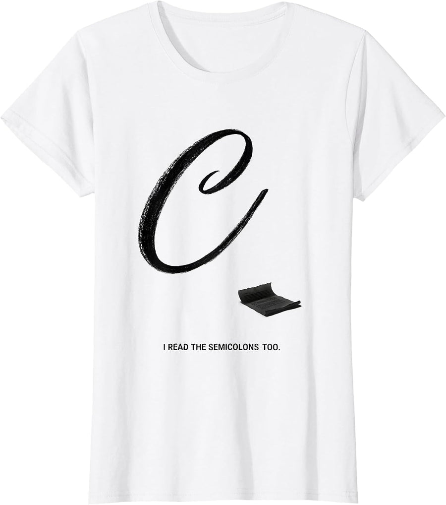 Women's I Read The Semicolons Too Funny Social Studies Teacher T-Shirt - White
