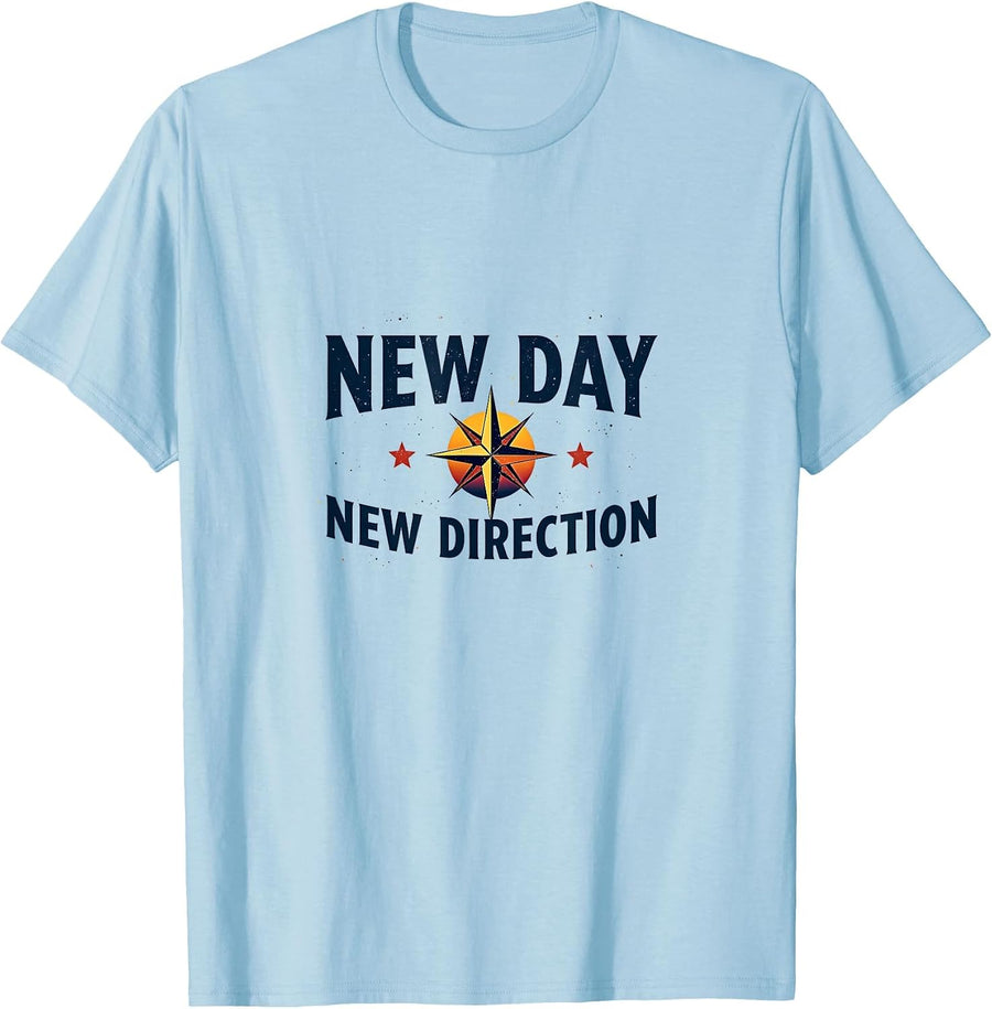 New Day New Direction Inauguration 2025 T-Shirt - Baby Blue