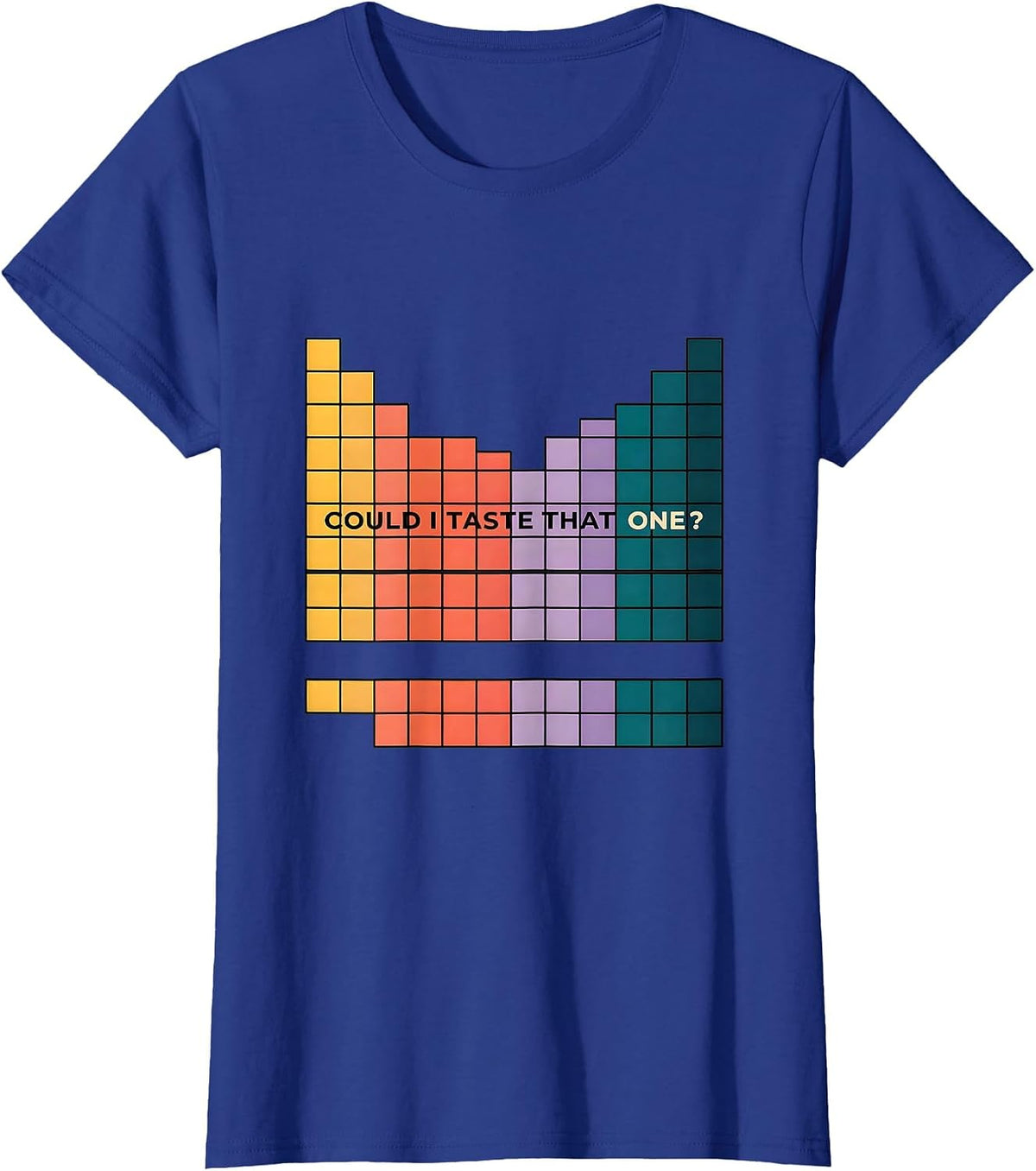 Women's Could I Taste That One Funny Periodic Table Science Teacher T-Shirt - Royal Blue