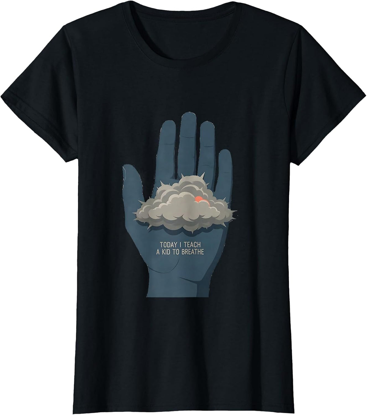 Women's Today I Teach A Kid To Breathe Funny Social Worker T-Shirt - Black