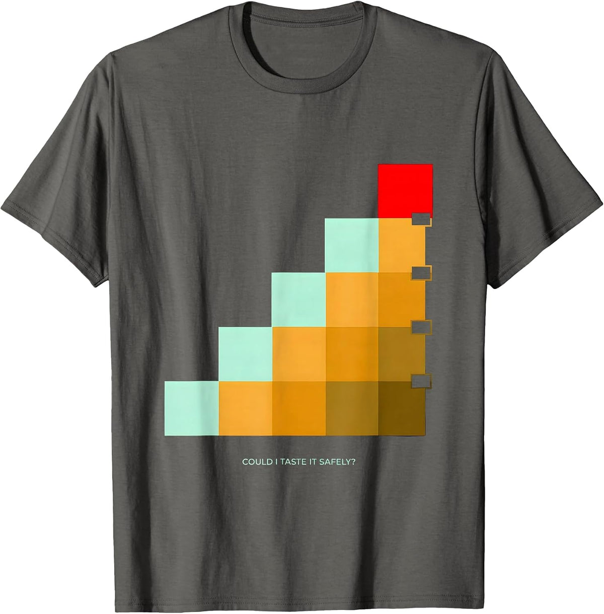 Men's Could I Taste It Safely Funny Periodic Table Chemistry T-Shirt - Asphalt Grey