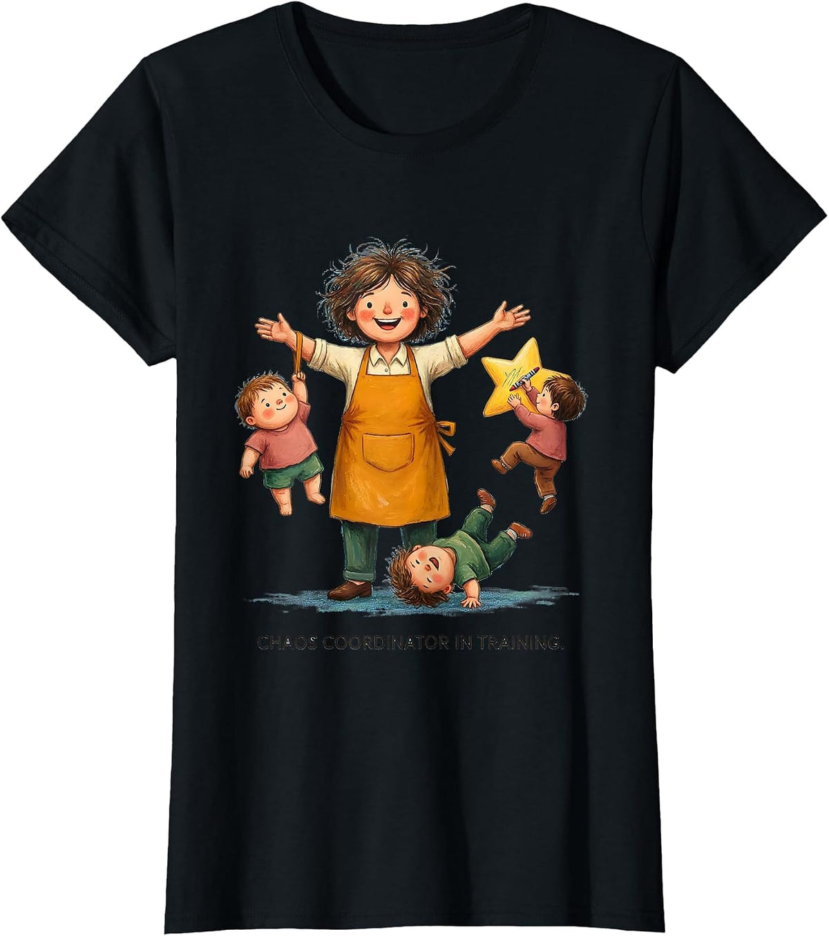 Chaos Coordinator In Training PreK Teacher Design T-Shirt - Black
