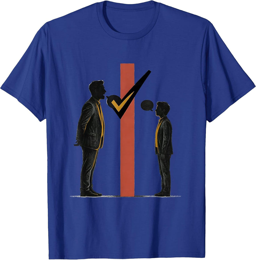 Argumentative Profiles Deadpan Humor Sarcastic Gift T-Shirt - Royal Blue