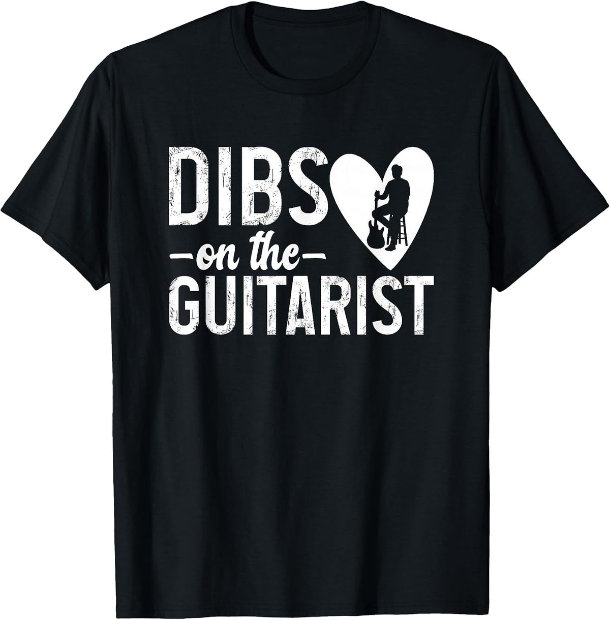 Dibs On Guitarist Wife Guitar Player Wife of A Guitar Player T-Shirt - Black