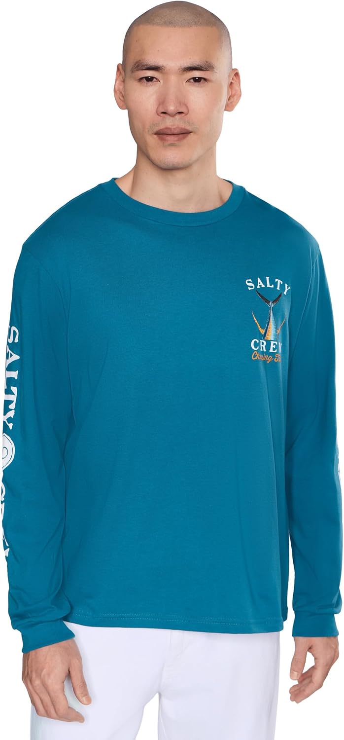 Salty Crew Mens Tailed Long Sleeve Tee - Cast Blue