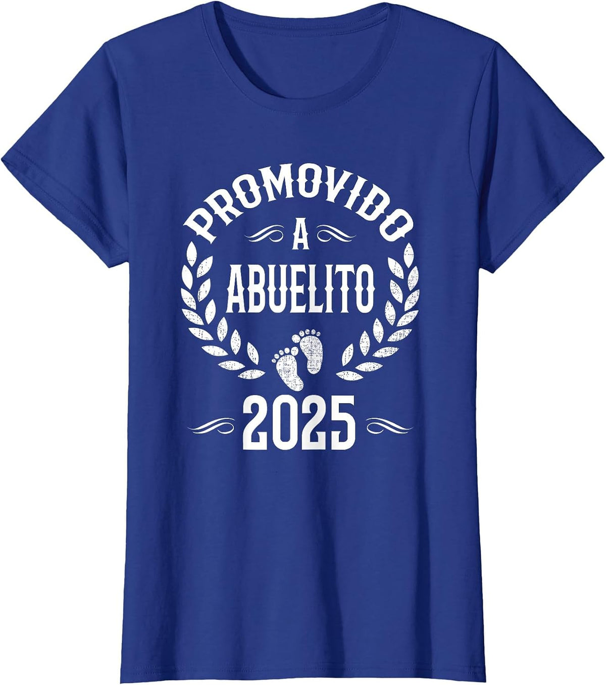 Promovido A Abuelito 2025 Spanish Grandpa Announcement T-Shirt - Royal Blue