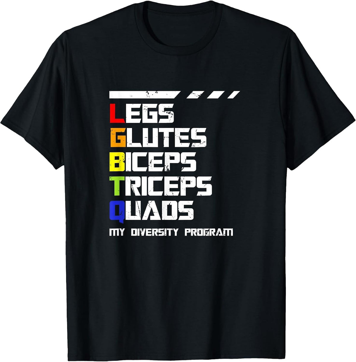 LGBTQ Training Program for Gay Queer Funny Fitness T-Shirt - Black