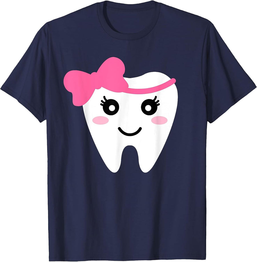 Cute Tooth Fairy Halloween Costume for Women Boys Girls Kids T-Shirt - Navy Blue