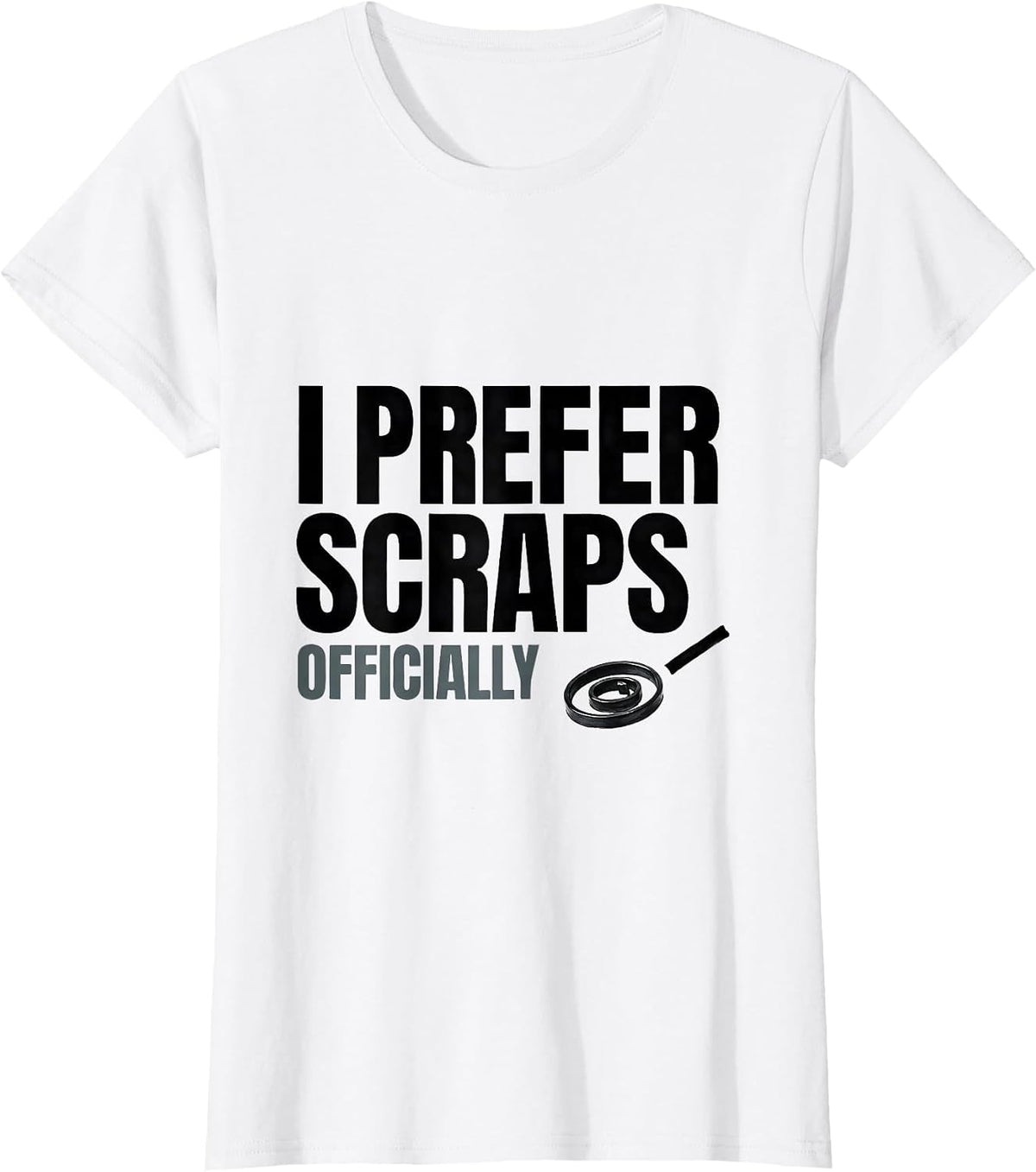 I Prefer Scraps Officially Funny Raccoon Opossum Trash-Panda T-Shirt - White