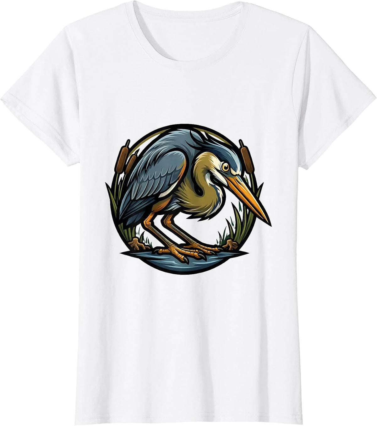 Women's Bottomland Camo River Bottom Misty Dawn Illustration T-Shirt - White