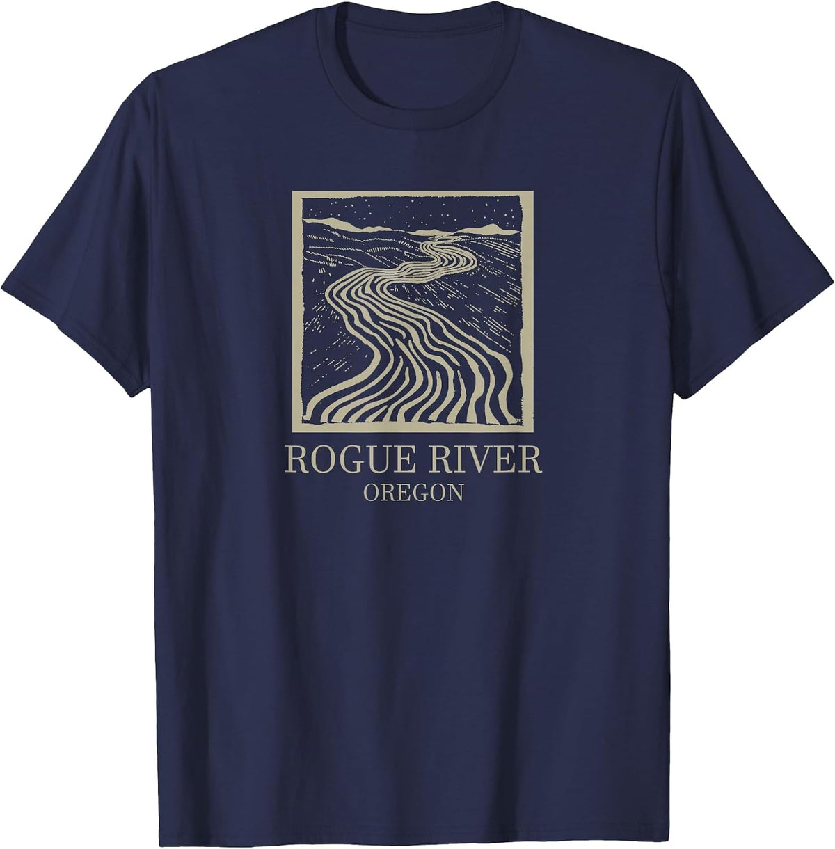 Rogue River T-Shirt - Navy Blue