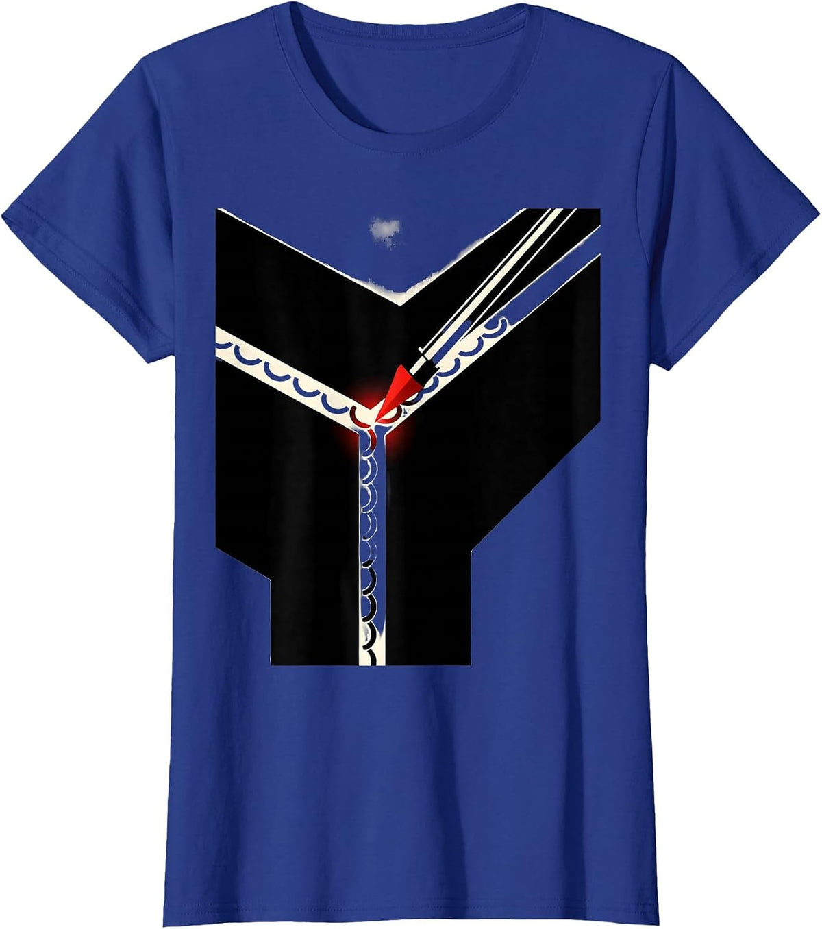 Women's Welder TIG Torch Cross-Section Funny Metal Worker Humor T-Shirt - Royal Blue
