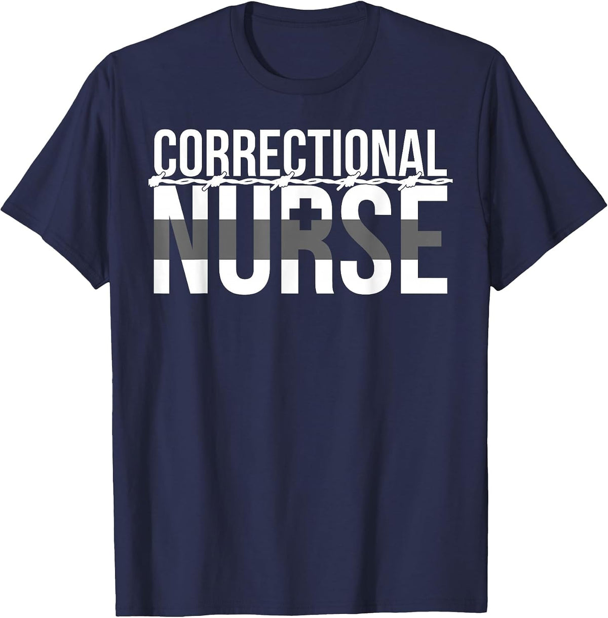 Correctional Nurse Correctional Nursing Corrections Nurse T-Shirt - Navy Blue