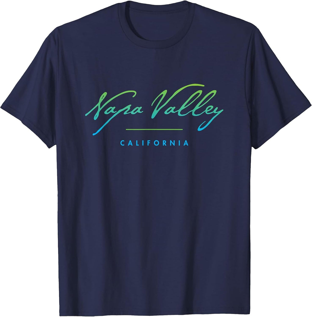Napa Valley California T-Shirt - Navy Blue