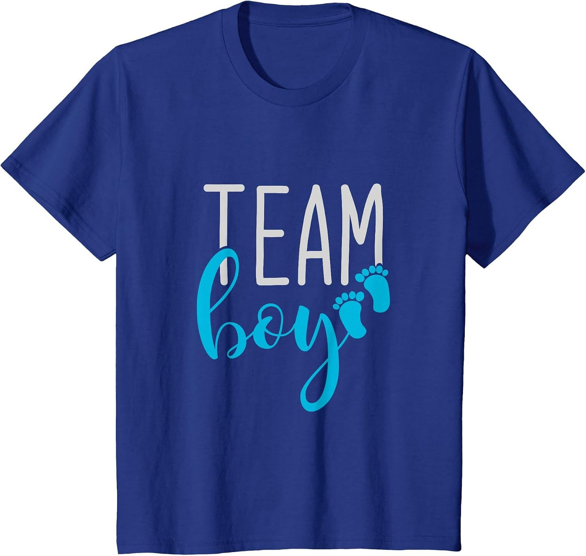 Team Boy Gender Reveal T-Shirt - Royal Blue
