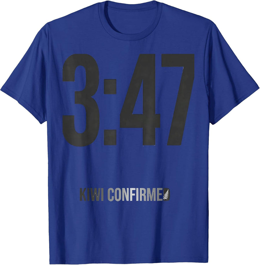 Alarm Set Kiwi Confirmed Funny New Zealand Rugby Fan Humor T-Shirt - Royal Blue