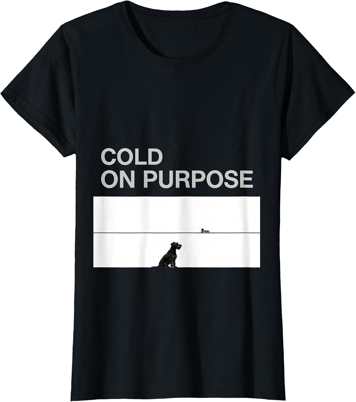 Women's Cold On Purpose Rustic Southern Hunting Dog Labrador Vintage T-Shirt - Black