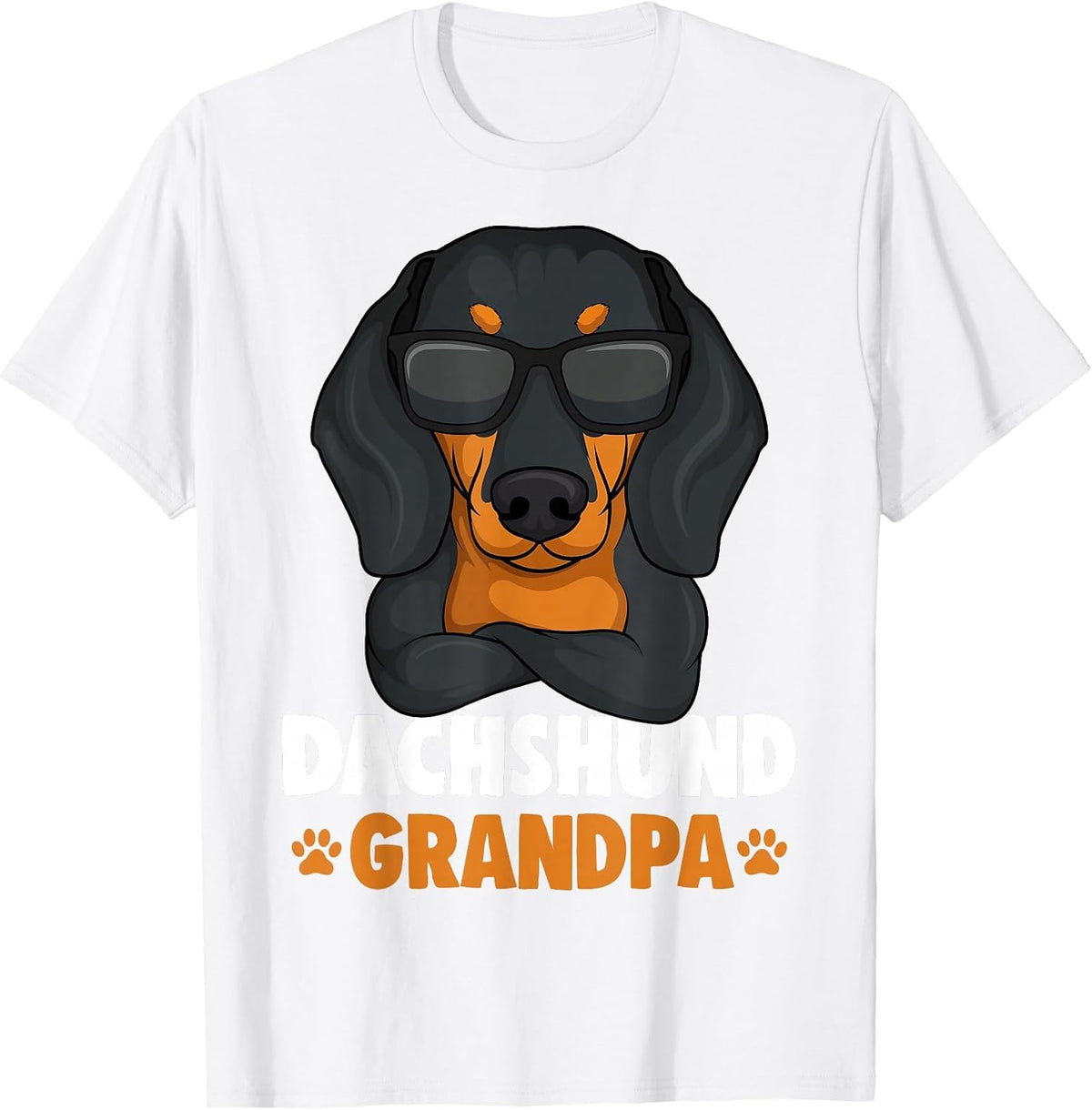 Dachshund Grandpa Weenie Dog Weiner Dog T-Shirt - White