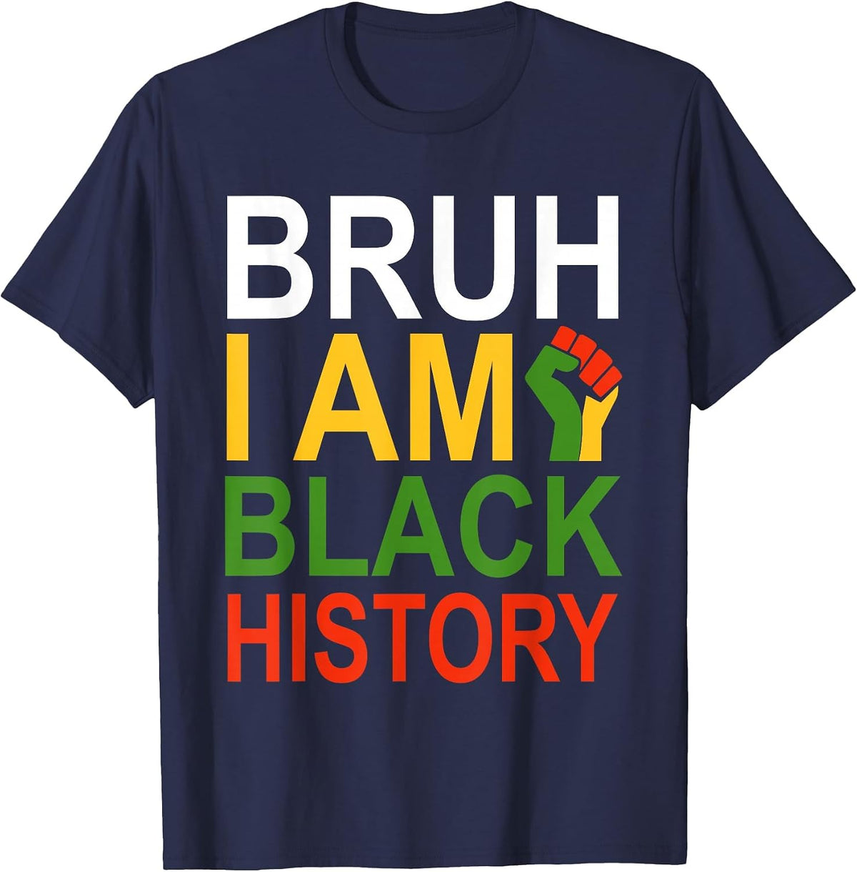 Men Teens Boys African Pride T-Shirt - Navy Blue