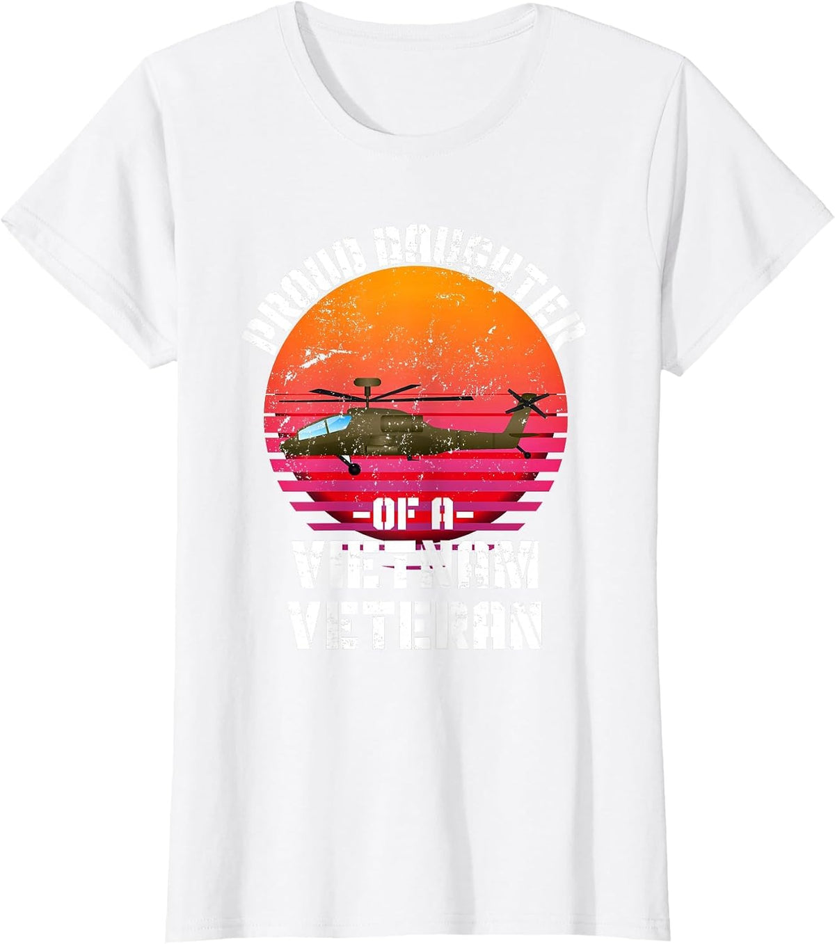 Proud Daughter of A Vietnam Veteran T-Shirt - White
